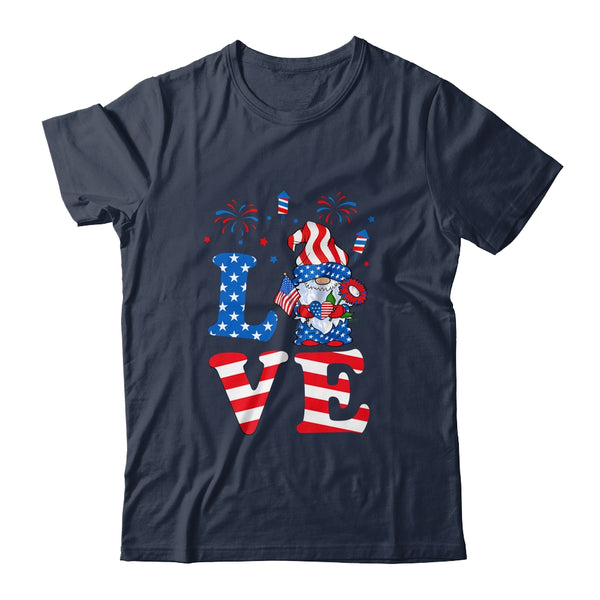 Love Gnome USA Flag 4th Of July Classic T Shirt Navy 600x.jpg