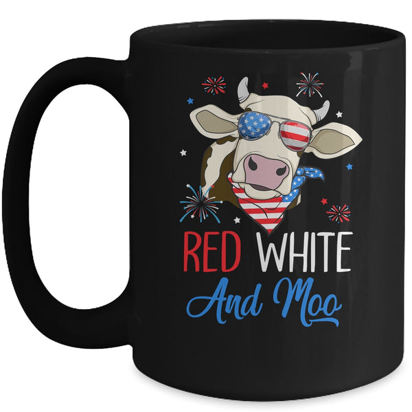 Red White And Moo Cow USA Flag 4th Of July Mug 15oz Mug Black 600x.jpg