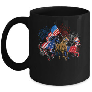 Happy 4th Of July American Flag Red White Horse And Blue Mug 11oz Mug Black 600x 1.jpg