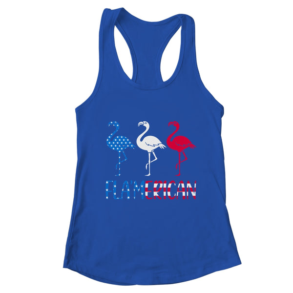 Flamerican Flamingo US American Flag 4th July Women s Ideal Racerback Tank Royal 600x.jpg