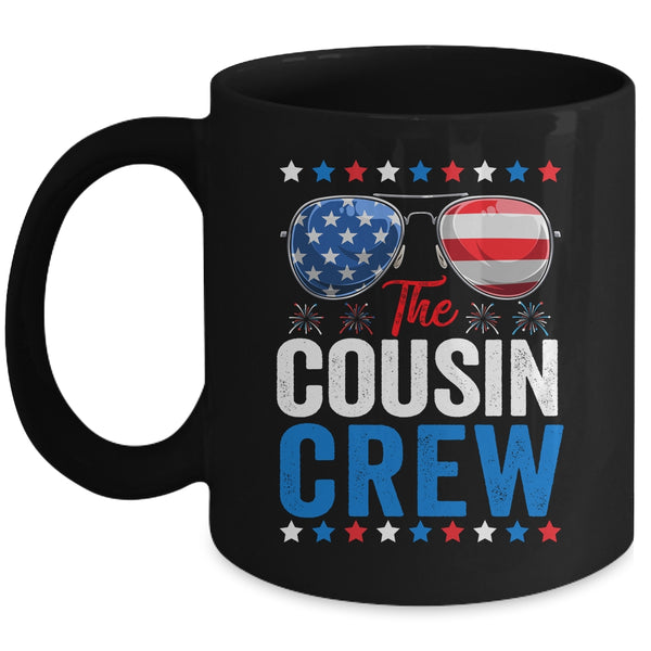 Cousin Crew 4th Of July Patriotic American Family Matching Mug 11oz Mug Black 600x.jpg