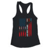 Just Here To Bang American Flag Fireworks Funny 4th Of July Women s Ideal Racerback Tank Black 600x 1.jpg