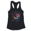 Patriotic Nurse 4th Of July American Flag Sunflower Heart Women s Ideal Racerback Tank Black 600x.jpg