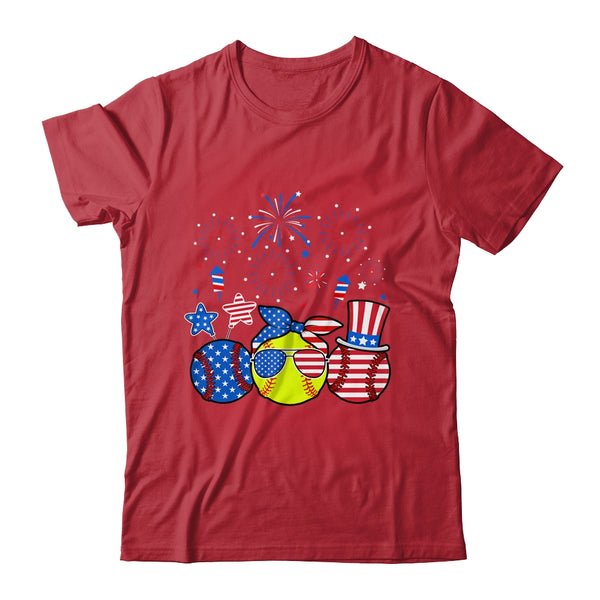 Softball Lover Patriotic 4th Of July Independence Day Classic T Shirt Red 600x 3.jpg