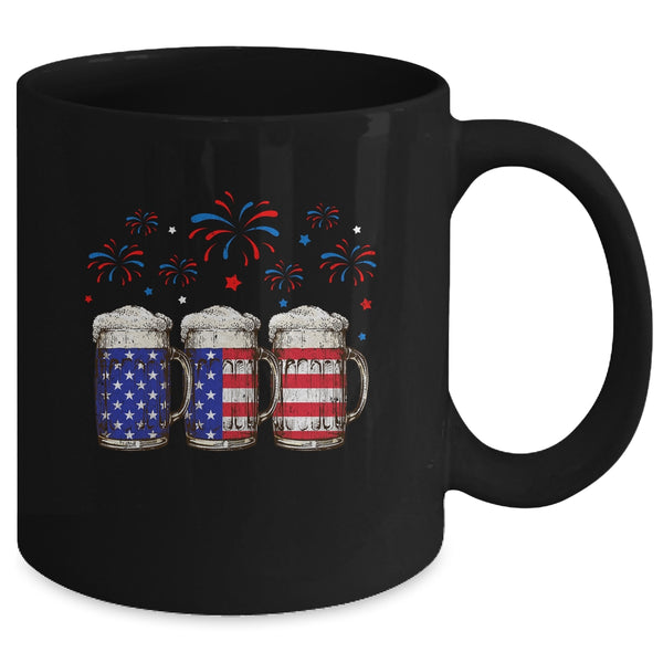 Beer American Flag 4th of July For Men Women Merica USA Mug 11oz Mug Black back 600x 1.jpg
