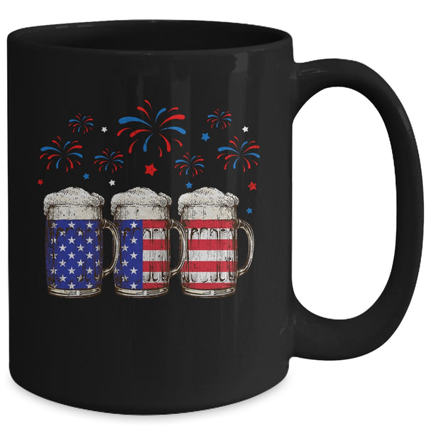 Beer American Flag 4th of July For Men Women Merica USA Mug 15oz Mug Black back 600x 1.jpg