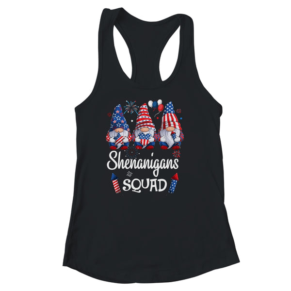 Shenanigans Squad 4th Of July Gnomes USA Independence Day Women s Ideal Racerback Tank Black 600x 1.jpg
