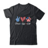 Peace Love Cat Lover American Flag Happy 4th Of July Classic T Shirt Black 600x.jpg
