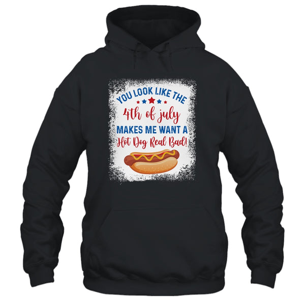 You Look Like 4th Of July Makes Me Want A Hot Dog Real Bad Pullover Hoodie Black 600x 3.jpg