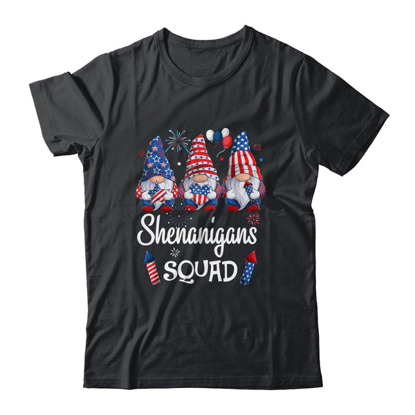 Shenanigans Squad 4th Of July Gnomes USA Independence Day Classic T Shirt Black 600x 2.jpg