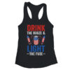 Drink the Booze and Light the Fuse 4th July Beer Fireworks Women s Ideal Racerback Tank Black 600x 3.jpg