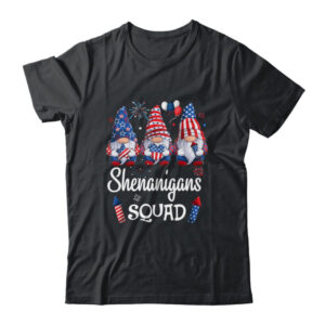 Shenanigans Squad 4th Of July Gnomes USA Independence Day Classic T Shirt Black 600x 3.jpg