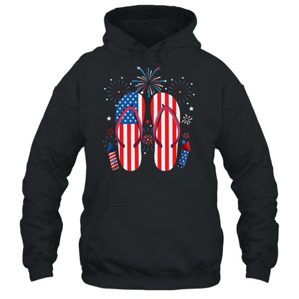 Memorial Day 4th of July Holiday Patriotic Flip Flops Pullover Hoodie Black 600x 3.jpg