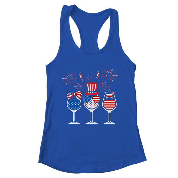 Red White Blue Wine Glasses American Flag Happy 4th Of July Women s Ideal Racerback Tank Royal 600x 2.jpg