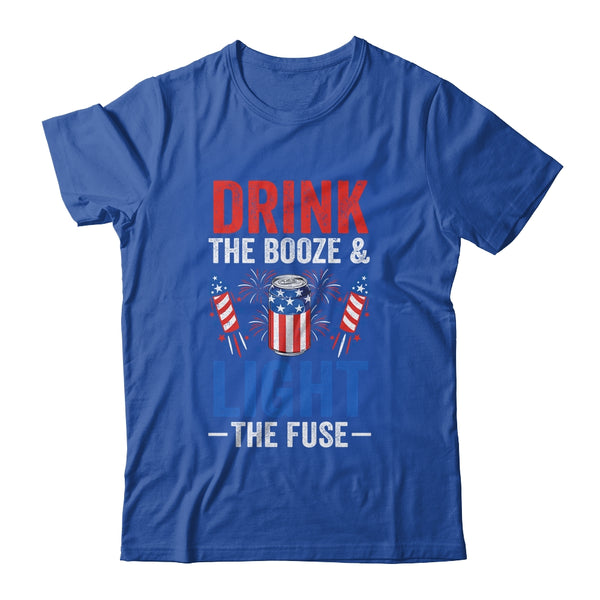 Drink the Booze and Light the Fuse 4th July Beer Fireworks Classic T Shirt Royal 600x 5.jpg
