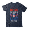 Drink the Booze and Light the Fuse 4th July Beer Fireworks Classic T Shirt Navy 600x 5.jpg