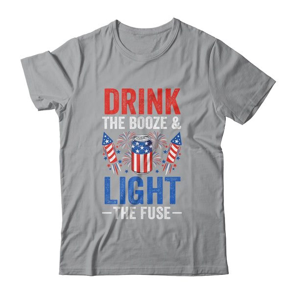 Drink the Booze and Light the Fuse 4th July Beer Fireworks Classic T Shirt Sport Grey 600x 5.jpg