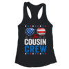 Cousin Crew 4th Of July Patriotic American Family Matching Women s Ideal Racerback Tank Black 600x 3.jpg