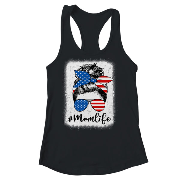 American Flag Mom Life Bleached Mother s 4th Of July Funny Women s Ideal Racerback Tank Black 600x 3.jpg