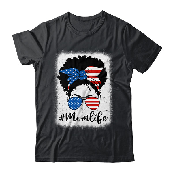 American Flag Mom Life Bleached 4th Of July Black Women Classic T Shirt Black 600x 2.jpg