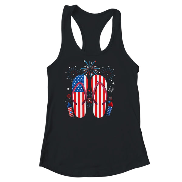 Memorial Day 4th of July Holiday Patriotic Flip Flops Women s Ideal Racerback Tank Black 600x 4.jpg Memorial Day 4th of July Holiday Patriotic Flip Flops Women s Ideal Racerback Tank Black 600x 4.jpg