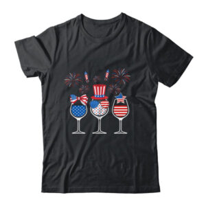 Red White Blue Wine Glasses American Flag Happy 4th Of July Classic T Shirt Black 600x 3.jpg