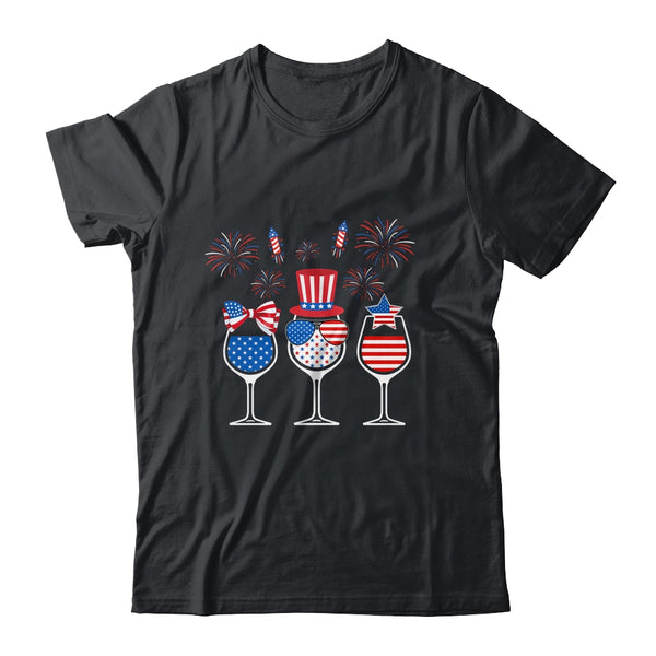 Red White Blue Wine Glasses American Flag Happy 4th Of July Classic T Shirt Black 600x 3.jpg