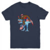 Bigfoot riding Dinosaur USA Flag 4th Of July America Youth Youth T Shirt Navy 600x 3.jpg