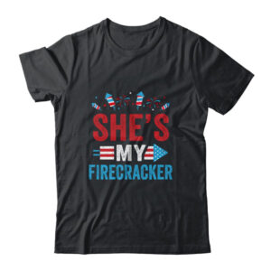 She s My Firecracker His And Hers 4th July Matching Couples Classic T Shirt Black 600x 2.jpg