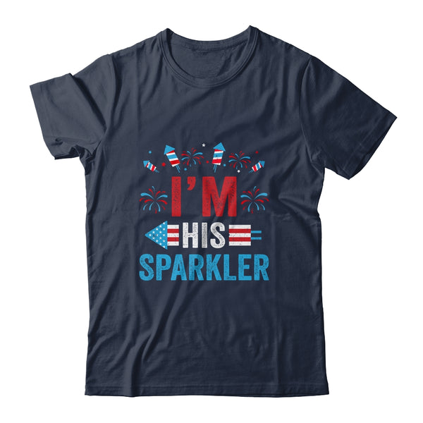 I m His Sparkler His And Her 4th Of July Matching Couples Classic T Shirt Navy 600x 3.jpg