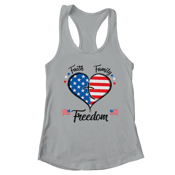 Faith Family Freedom Fourth Of July American Flag Patriotic Women s Ideal Racerback Tank Heather Grey 600x 4.jpg