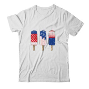 Patriotic 4th Of July USA America Flag Popsicle s Summer Classic T Shirt White 600x.jpg