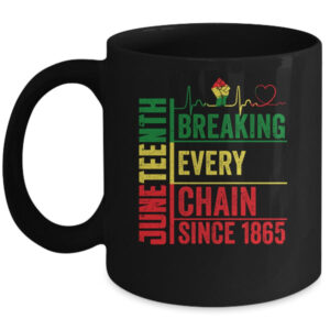 Breaking Every Chain Since 1865 Juneteenth Black History Mug 11oz Mug Black 600x.jpg