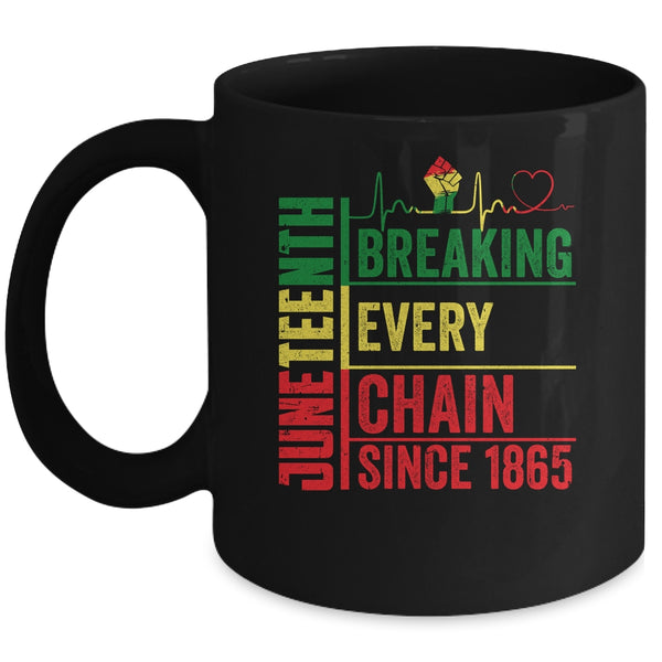Breaking Every Chain Since 1865 Juneteenth Black History Mug 11oz Mug Black 600x.jpg