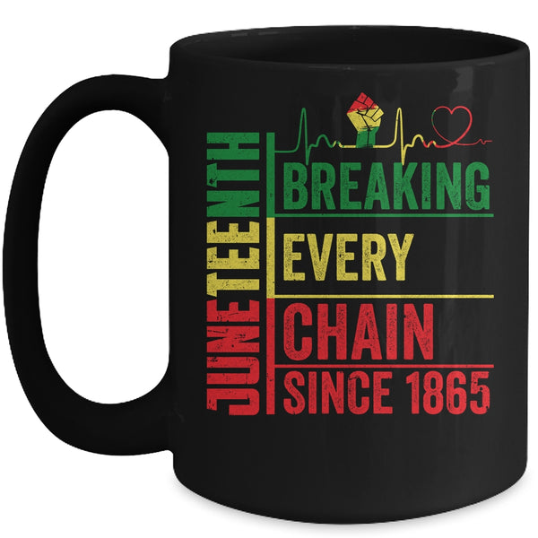 Breaking Every Chain Since 1865 Juneteenth Black History Mug 15oz Mug Black 600x.jpg