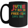 Juneteenth Freeish Since 1865 Melanin Ancestor Black History Mug 15oz Mug Black 600x.jpg