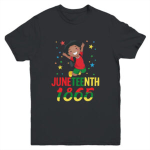 Juneteenth Celebrating 1865 Cute Black Boys Youth Youth T Shirt Black 600x.jpg