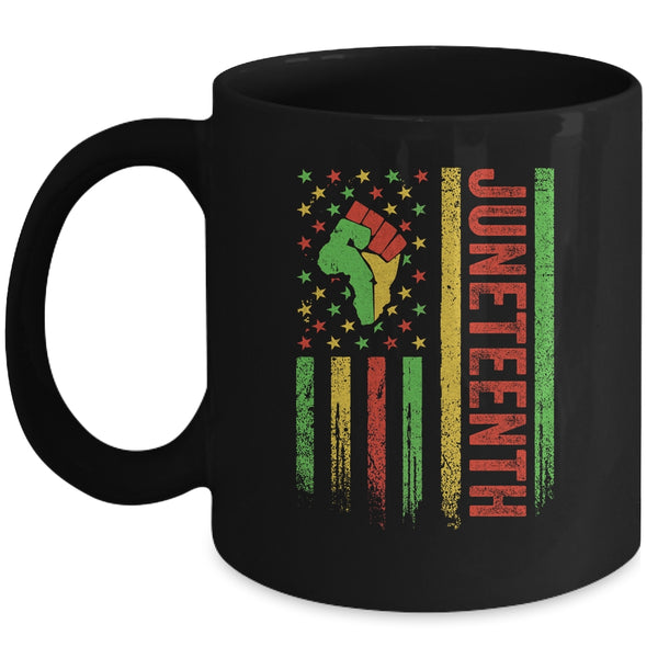 Juneteenth In Flag For Black History Day Black History Mug 11oz Mug Black 600x.jpg