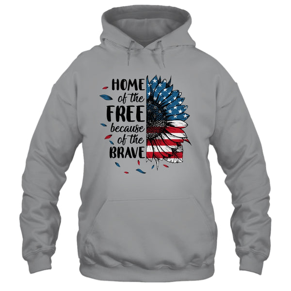 Home Of The Free Because Of The Brave 4th Of July Sunflower Pullover Hoodie Sport Grey 600x.jpg