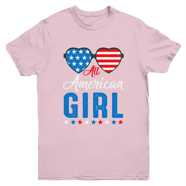 All American Girl 4th Of July Girls Kids Teens Sunglasses Youth Youth T Shirt Light Pink 600x.jpg