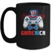 Gamerica 4th of July Video Game American Flag Boys Mug 15oz Mug Black 600x.jpg