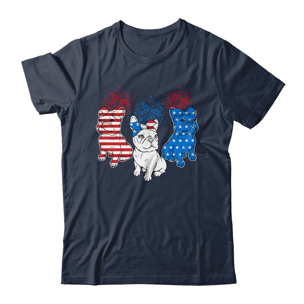 French Bulldog American Flag 4th Of July Independence Day Classic T Shirt Navy 600x.jpg
