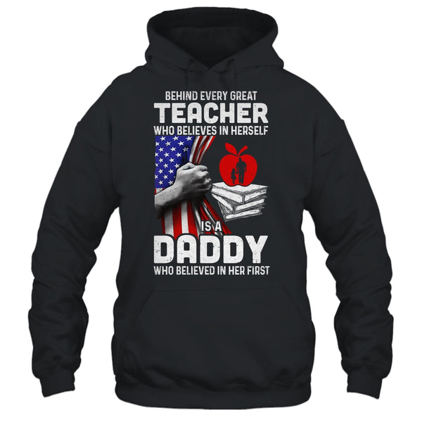 Behind Every Great Teacher Is A Great Mom July Of 4th Pullover Hoodie Black 600x.jpg