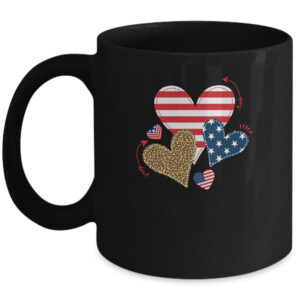 Leopard American Flag Hearts Cute 4Th Of July For Women Mug 11oz Mug Black 600x.jpg