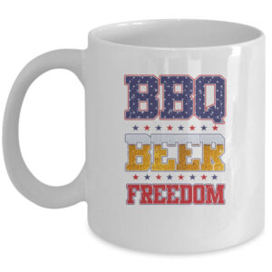 BBQ Beer Freedom America USA Party 4th of July Mug 11oz Mug White 600x.jpg