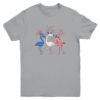 Funny 4th Of July Flamingo American Flag USA Independence Youth Youth T Shirt Sport Grey 600x.jpg