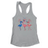 Flamingo American Flag Shadow The 4th July 2021 Funny Women s Ideal Racerback Tank Heather Grey 600x.jpg