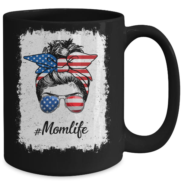 Mom Life Messy Bun America Flag Mothers Day 4th Of July Mug 15oz Mug Black 83a248d2 3417 4ec3 85a1 c87c54c33f01 600x.jpg