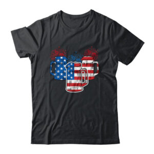 Beer American Flag 4th Of July Men Women Merica USA Classic T Shirt Black 600x.jpg