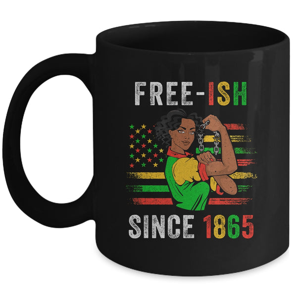 Juneteenth Free Ish Since 1865 Black Pride Women Mug 11oz Mug Black 600x.jpg
